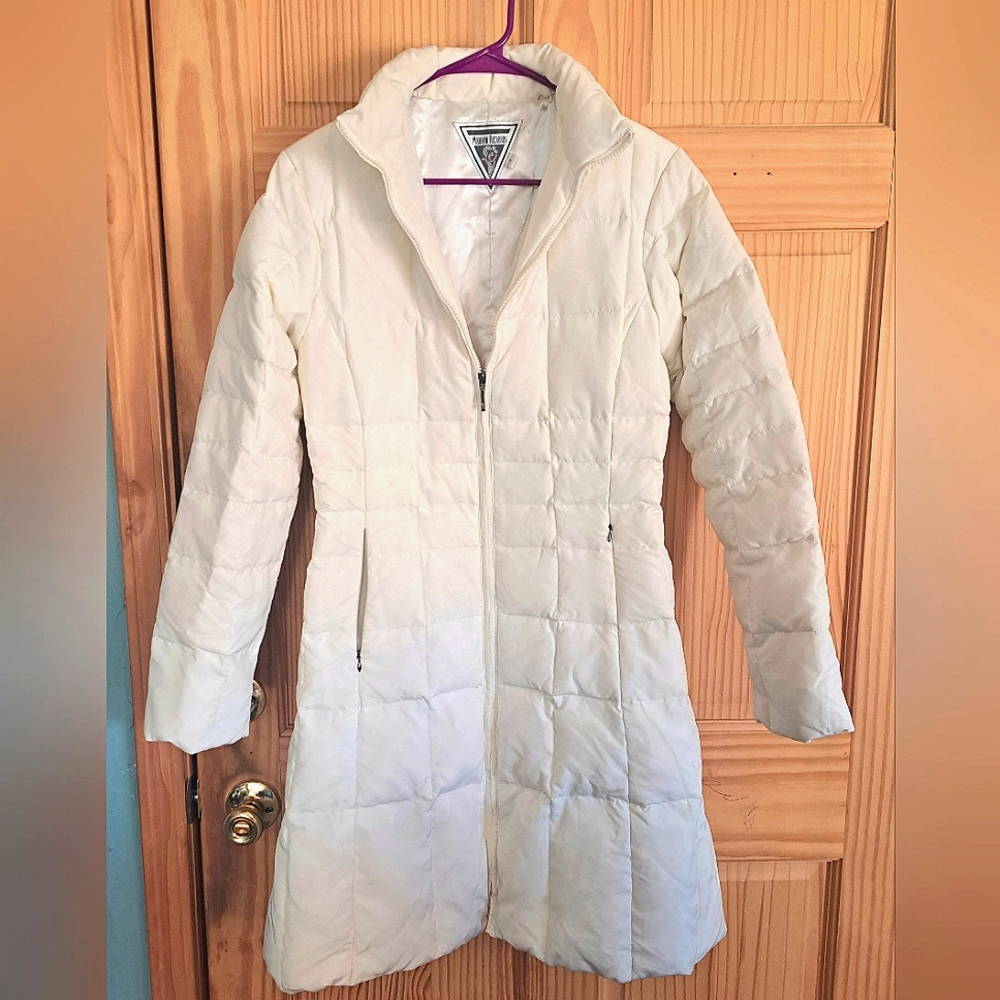 Marvin Richards Long White Down Coat sz S
